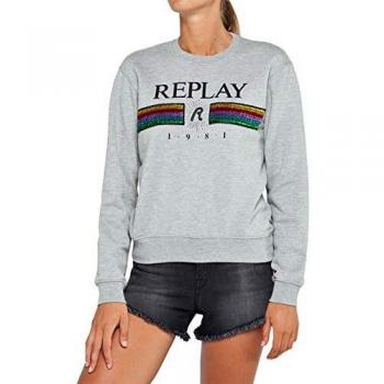 Replay Sudadera para mujer con diseño de arco iris