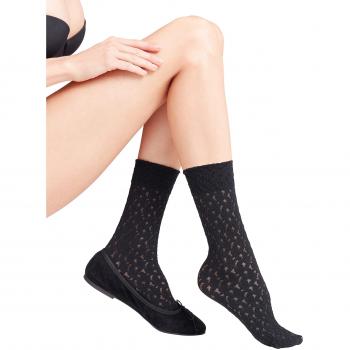 Falke Paper Flower, Calcetines para Mujer, 50 DEN, Negro