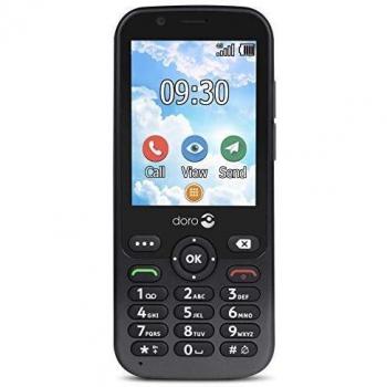 Doro 7010 Teléfono Móvil para Mayores 4G Dual SIM con Whatsapp para Videollamadas, Facebook, Botón de Asistencia con GPS [Versión Española]