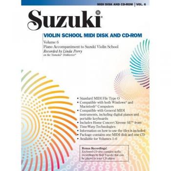 Escuela Suzuki de Violín 6º - CD ROM Acompañamiento (Disco General Midi)