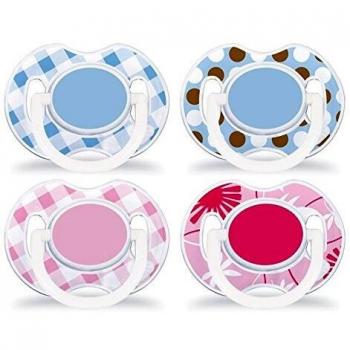 Philips Avent Checkered Decorated Pacifier 0-6 Months 2-Pack
