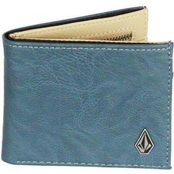 Volcom Slim Stone, Cartera Para Hombre, Azul, Talla Única