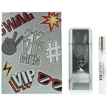 Estuche Carolina Herrera 212 Vip Men Eau De Toilette Spray 100ml + 10ml - Hombre