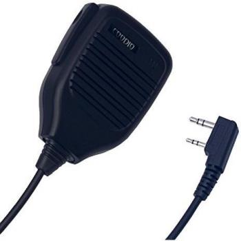 Coodio Kenwood Radio Micrófono 2 Pin Micro Altavoz Auriculares [Compacto] Policía Seguridad y Bodyguard Para 2-Pin Kenwood Plug Walkie-Talkie Transceptor Emisor y Receptor PMR