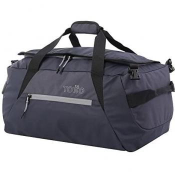 Totto Bolsa de Viaje 2 en 1 Color Azul - Rever, Tejido Reversible, 40 Litros, TAMAÑO Grande