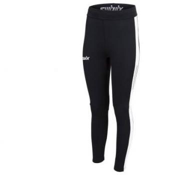 Mallas esquí de fondo SWIX Mallas cálidas Focus (Negro blanco brillante) Mujer - Malla larga interior Swix Focus Warm negro mujer - XS