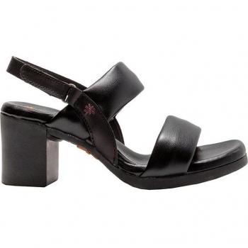 Art Sandalias Cannes para Mujer - Color Negro, Tacón 7.5cm con Autocierre, Modelo 1841 SERENA BLACK/CANNES