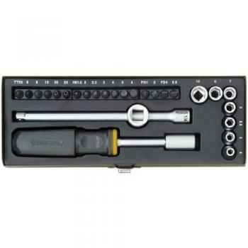 Proxxon 23 072 Kit Compacto de Atornillado 1/4. Para Modelistas y Reparación de Bicicletas