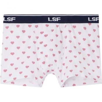 Cotton Boxer Shorts with Small Heart Print Le Slip Français Marius