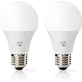 NEDIS WLAN Smart LED-Lampen | Vollfarbig und warmweiß | E27 | 2er-Pack