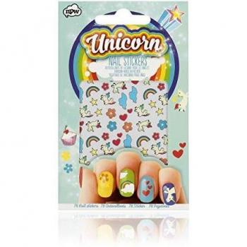 NPW Paquete de 78 Pegatinas de Unicornio para Uñas - 6 Paquetes de 90 gr - Total: 540 gr