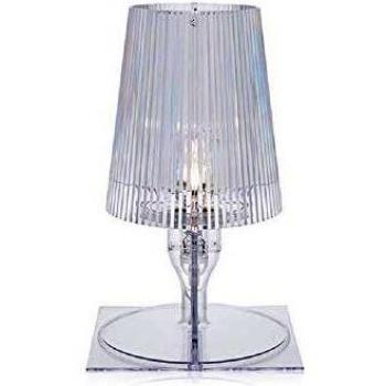 Lámpara de mesa Take Kartell, cristal transparente, 30cm altura