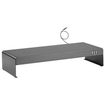 Cromad Soporte Elevador para Monitor con Hub USB de 3 Puertos USB-A 2.0 - Capacidad Máxima 20kg