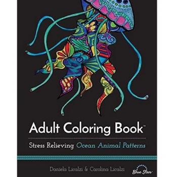 Adult Coloring Book: Ocean Animal Patterns