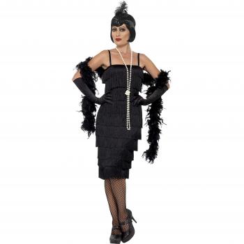 Disfraz de Chica de los Años 20 Negro para Mujer - Talla S