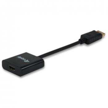 Equip 133438 Adaptador de Cable DisplayPort HDMI Negro - Adaptador para Cable