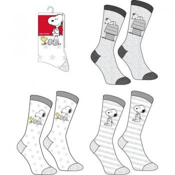 Pack de 3 calcetines adulto/juvenil de Snoopy