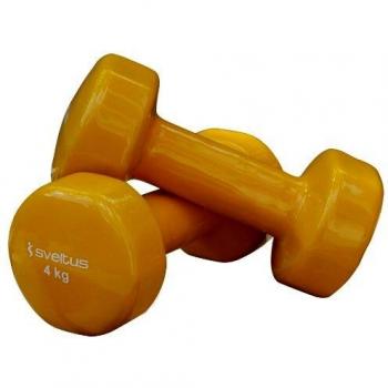 Sveltus – Juego de 2 Mancuernas de Amarillo 4 kg