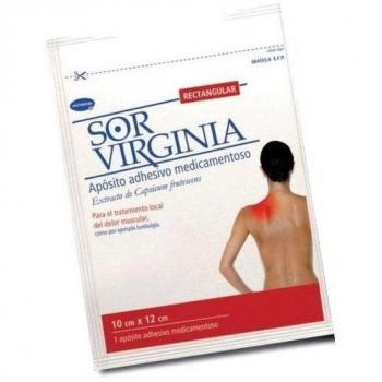 SOR VIRGINIA Apósito Adhesivo Medicamentoso Rectangular 10 cm x 12 cm, 1 Unidad