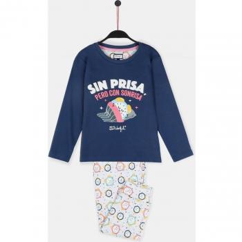 Pijama Mr. Wonderful Premium Manga Larga Sin Prisa para Niña