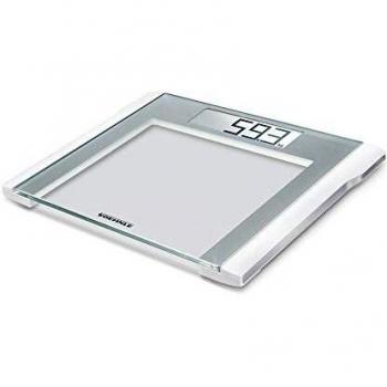 Soehnle Style Sense Comfort 200 - Bascula de bano digital, color plata/blanco