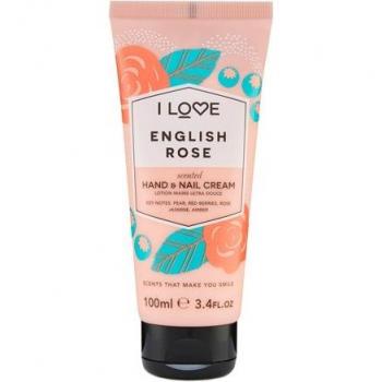 Crema de Manos Rejuvenecedora Rosa Inglesa con Manteca de Karité y Aceite de Coco Orgánico - 100ml