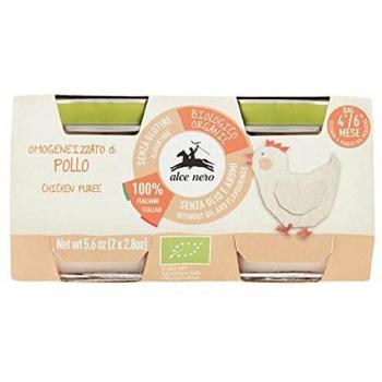 Alce Nero Organic Chicken Baby Food Puree 2x80g