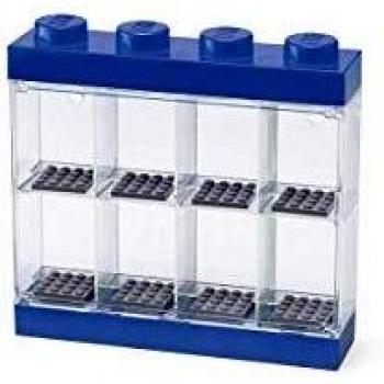 LEGO Minifigure Display Case for 8 Figures - Blue