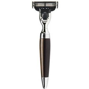 Maquinilla de Afeitar Mühle Stylo Mach3® con Mango de Madera Negra Africana
