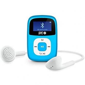 SPC Firefly Azul - Reproductor MP3 de 8GB con Bluetooth, Radio FM, Grabación de Voz y Soporte MicroSD
