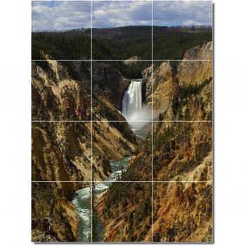 Cascadas foto Mural azulejos Mural 27. 36 x 48 cm con