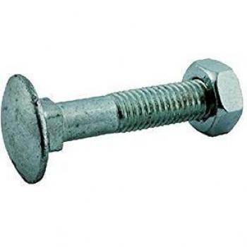 Tornillo Galvanizado Cabeza Redonda T.T.Q.S.T.D.E. 8 x 30 mm, Acero Clase 4.6, Con Dado Hexagonal