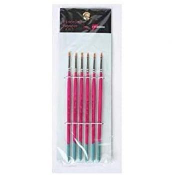 Pincel para bellas artes Pryse 6111002 de 6 piezas