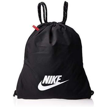 NIKE Heritage - 2.0 Gym Sack - Black/Black/White, One Size
