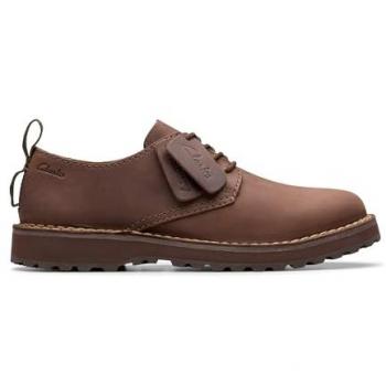 Clarks Men's Dark Brown Solsbury Lace Leather Comfort Shoes - Size 9.5