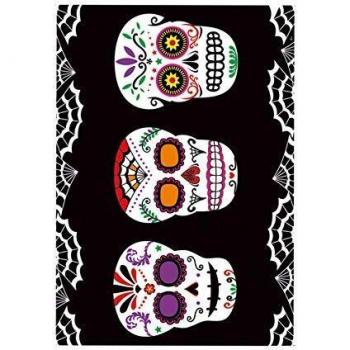 EUROCARNAVALES Mantel del Día de los Muertos 137x182 cm