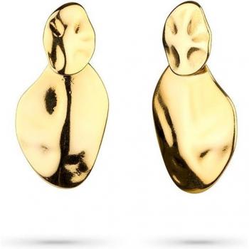 Pendientes Dune de plata dorada Secrecy