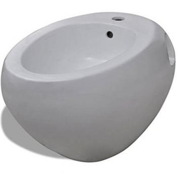 vidaXL Bidé Colgante en Pared Blanco Cerámica