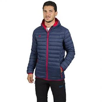 Izas Kanai Chaqueta De Pluma, Hombre, Azul Noche/Rojo, XL