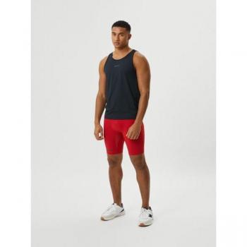 Borg Running Short Tights - Björn Borg, Color: Red, Size: M