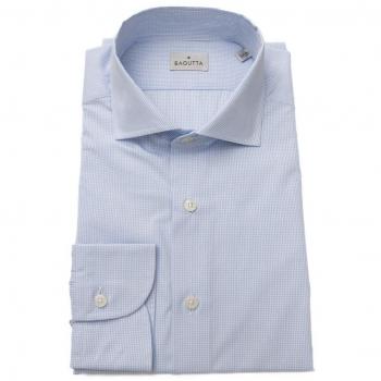 Bagutta Light Blue Cotton French Collar Shirt - IT47 | 6XL