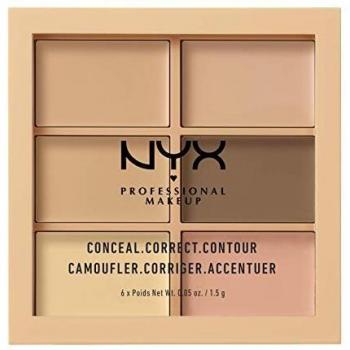 NYX Professional Makeup Conceal Correct Contour Palette 6 x 1.5 g Shade 01 Light