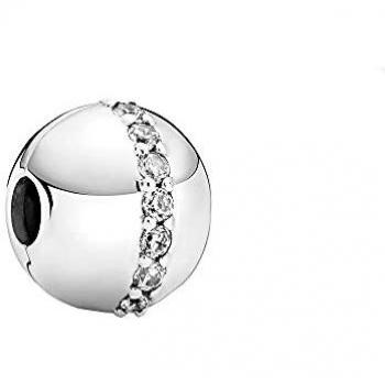 Clip de Plata de Ley Línea Brillante para Mujer - Charm Pandora 799403C01