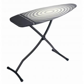 Brabantia 345647 - Mesa de planchar, Zona de apoyo resistente al calor, Estructura Negro, Multicolor