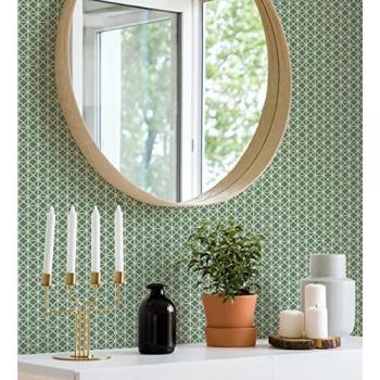 Papel Pintado Vinílico Ecológico Celosía Diamante - GAULAN 680766 - Rollo 10 m x 0,53 m