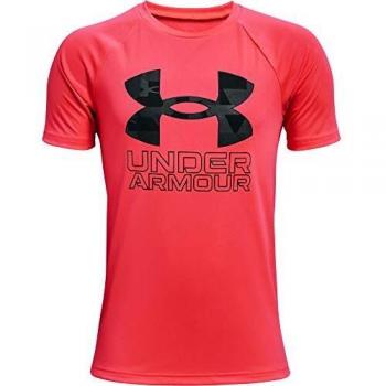 Under Armour UA Tech Hybrid PRT Fill SS Camiseta, Beta/Black, 10 años para Niños