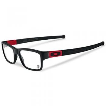 Oakley 8034 803409, Monturas de Gafas para Hombre, Black/Ferrari Red, 53