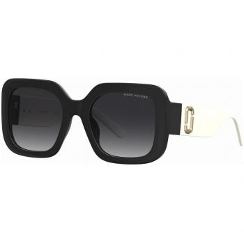 Marc Jacobs Square Sunglasses 647/S, Female, Black/Gray Gradient, Size: 53 MM