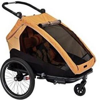 XLC Remolque NIÑO Duo S 20 Naranja/Antracita Accesorios Bici, Sport, Multicolor (Multicolor), Talla