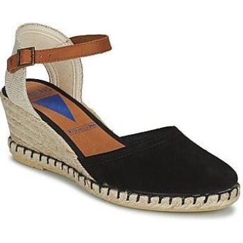 Sandalias Verbenas Malena Serraje Mujer Negro